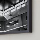 "Port of the Union" - Art Print in Super Black by Jeff Preuss - Frame Close-up