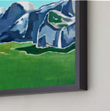 "Vallie " - Art Print in Distant Blue by Katie Craig - Frame Close-up