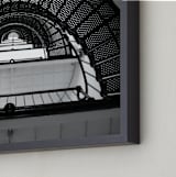 "Lighthouse Spiral" - Art Print in Spiral Black by Jeff Preuss - Frame Close-up