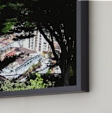 "San Francisco Tree View" - Art Print in Tree Black by Jeff Preuss - Frame Close-up