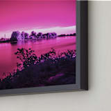"Riverradiate Six" - Art Print in Purple Glow by Jeff Preuss - Frame Close-up