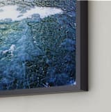 "Vibrant Icescape" - Art Print in Ice Blue by Jeff Preuss - Frame Close-up