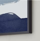 "Heavenly Horizons" - Art Print in Navy Blue by Roann Mathias - Frame Close-up