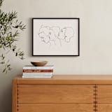 "Three Faces" - Art Print in Eggshell White by Kirsta Benedetti - In a Room