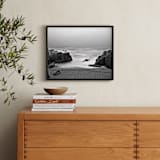 "Hidden Beach in Point Lobos, California" - Art Print in Foggy grey by NSMARK - In a Room