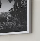 "Forgotten garden" - Art Print in Black by Romain - Frame Close-up