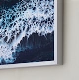 "Crash II" - Art Print in Deep Blue by Christa Dominguez - Frame Close-up