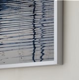 "Looking Glass" - Art Print in watery indigo blue by Sea and Sky - Frame Close-up