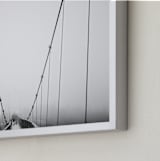 "through the fog" - Art Print in Carolina Steel by Oriana Koren - Frame Close-up