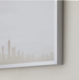 "Broad Shoulders" - Art Print in Midwest Grain by Oriana Koren - Frame Close-up