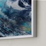 "Oceana" - Art Print in Ocean Blue by Alice Lin - Frame Close-up