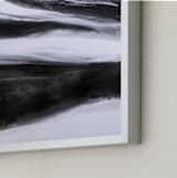 "Black Tie Silver" - Art Print in Silver Black by Teodora Guererra - Frame Close-up