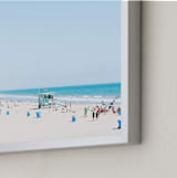 "Santa Monica Blues" - Art Print in Color by Jessica C Nugent - Frame Close-up
