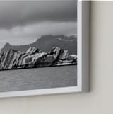 "form of ice #2 " - Art Print in sliver grey by Van Tsao - Frame Close-up