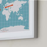 "You are Here" - Personalized Art Print in Ocean by Michelle Roman - Frame Close-up