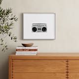 "say anything" - Art Print in black and white by Leanne Friedberg - In a Room