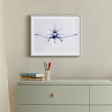 "Aim High" - Art Print in Jet Blue by Erin Lusk - In a Room
