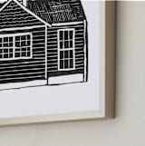 "Home Study 1" - Art Print in Ink by Akweley Creative - Frame Close-up