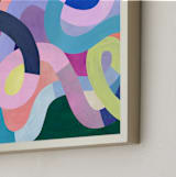 "Tangled" - Art Print in Pastel Pink by melanie mikecz - Frame Close-up