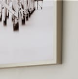 "The Full Length of Waves" - Art Print in Seagull by Matthew Koehnemann - Frame Close-up