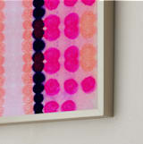 "Still Not Scared" - Art Print in Magenta by HAPI ART - Frame Close-up