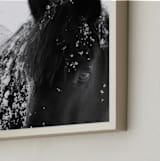 "A Shadow In A Storm" - Art Print in Black and White by Leslie Le Coq - Frame Close-up