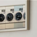"at the laundromat" - Art Print in isabelline by Maja Cunningham - Frame Close-up