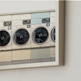 "at the laundromat" - Art Print in isabelline by Maja Cunningham - Frame Close-up