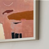 "HEMLOCK & HENNA" - Art Print in salmon by Keren Toledano - Frame Close-up