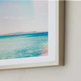 "Angel Isle" - Art Print in bright baja by Kamala Nahas - Frame Close-up
