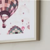 "Rainbow Balloon" - Art Print in Blush by Caroline Mint - Frame Close-up