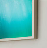 "aqua blue" - Art Print in aqua blue by Van Tsao - Frame Close-up