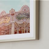 "Le Carrousel" - Art Print in Mint by Paola Benenati - Frame Close-up