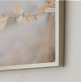 "The dance of the leaves II" - Art Print in Bright Bronze by Lying on the grass - Frame Close-up