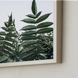 "Green leaves on white" - Art Print in Green by Lying on the grass - Frame Close-up