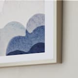 "Sweetly Dreaming" - Art Print in Blue by Karen Kardatzke - Frame Close-up
