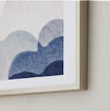 "Sweetly Dreaming" - Art Print in Blue by Karen Kardatzke - Frame Close-up