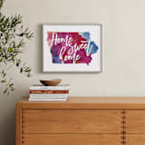 "Iowa (Wild Prairie Rose)" - Art Print in Rose by Holly Whitcomb - In a Room