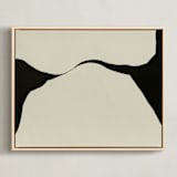 "Echoes of Form" - Art Print in Obsidian Soil by Tania Medeiros - Framed Canvas