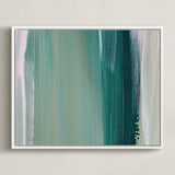 "Emerald Blades" - Art Print in Teal by Artsy Canvas Girl Designs - Framed Canvas