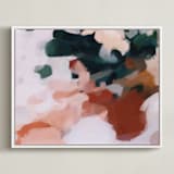 "Otonio" - Art Print in Burnt Umber by Parima Studio - Framed Canvas