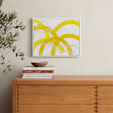 "Mountain Sunshine" - Art Print in Sunshine Yellow by Christina Flowers - In a Room