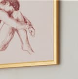 "Classic Body" - Art Print in Cream by Marta Crea - Frame Close-up