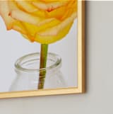 "Oh Yellow, My Pink" - Art Print in Yellowish Orangy by Mary Ann Glynn-Tusa - Frame Close-up