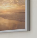 "Before Sunrise" - Art Print in Apricot by Courtney Crane - Frame Close-up