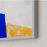 "Color Block" - Art Print in Sun by Heather Deffense - Frame Close-up