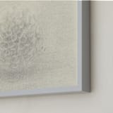 "Sea Urchin" - Art Print in ivory creamy grey by Elisabeth Larson - Frame Close-up