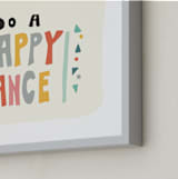 "happy dance" - Art Print in Melon Pink by Angel Walker - Frame Close-up