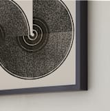 "Turn" - Art Print in Sand by Molly Lloyd - Frame Close-up