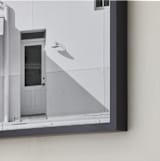"Cream Colored Building, Taylor, Texas" - Art Print in Cream White by Carol Schiraldi - Frame Close-up
